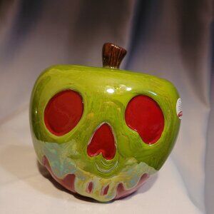 Disney Villians Snow White Poisoned Apple Iridescent Cookie Jar Canister